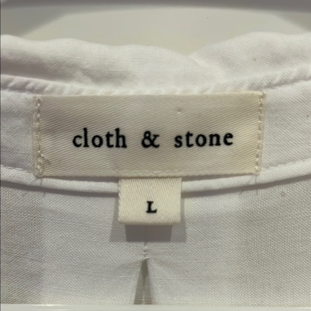 cloth & stone White Button-Up Shirt - Picture 2 of 4